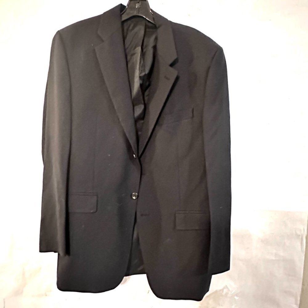 RalpH Lauren Black Blazer Sport Coat Jacket 44R Wool Sports Size 44 - Picture 6 of 13